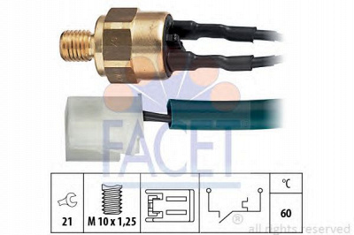 FACET 74094 -  термовыключатель, сигнальная лампа охлаждающей жидкости