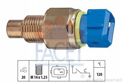 FACET 74131 -  термовыключатель, сигнальная лампа охлаждающей жидкости