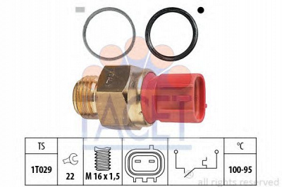 FACET 75148 -  Термовыключатель, вентилятор радиатора
