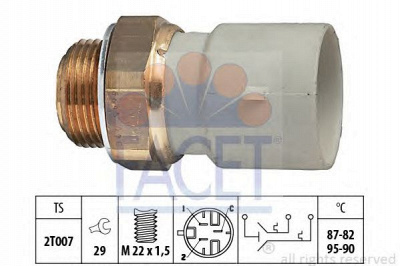 FACET 75645 -  Термовыключатель, вентилятор радиатора