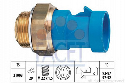 FACET 75681 -  Термовыключатель, вентилятор радиатора