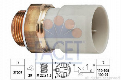 FACET 75689 -  Термовыключатель, вентилятор радиатора