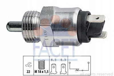 FACET 76013 - Выключатель, фара заднего хода