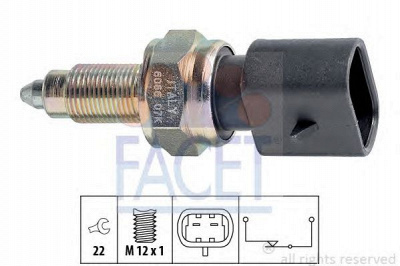 FACET 76066 -  Выключатель, фара заднего хода