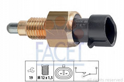 FACET 76073 -  Выключатель, фара заднего хода