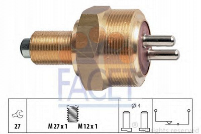 FACET 76100 -  Выключатель, фара заднего хода
