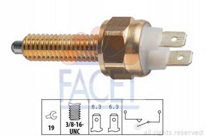 FACET 76113 -  Выключатель, фара заднего хода