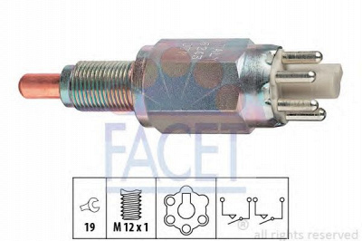 FACET 76243 - Выключатель, фара заднего хода