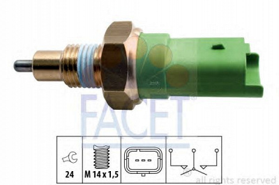 FACET 76245 -  Выключатель, фара заднего хода