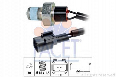 FACET 76311 -  Выключатель, фара заднего хода