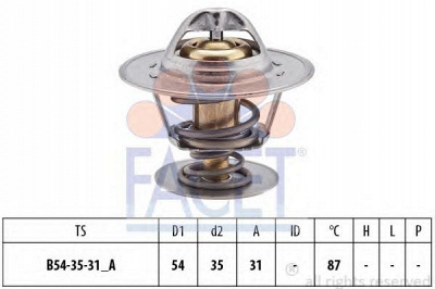 FACET 78223s -  Термостат, охлаждающая жидкость