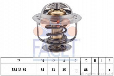 FACET 78248s -  Термостат, охлаждающая жидкость