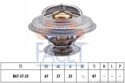 FACET 78256s -  Термостат, охлаждающая жидкость