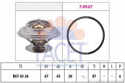 FACET 78385 -  Термостат, охлаждающая жидкость
