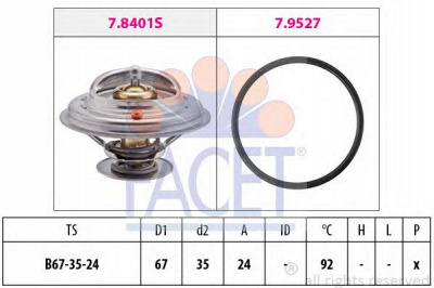 FACET 78401 -  Термостат, охлаждающая жидкость