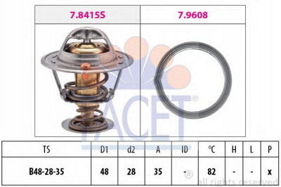 FACET 78415 -  Термостат, охлаждающая жидкость
