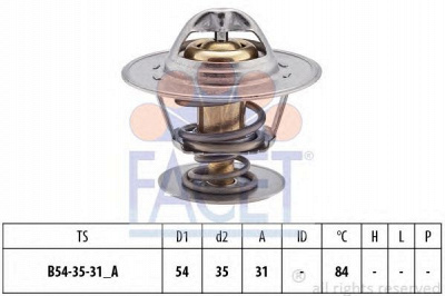 FACET 78612s -  Термостат, охлаждающая жидкость