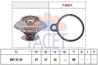 FACET 78613 -  Термостат, охлаждающая жидкость