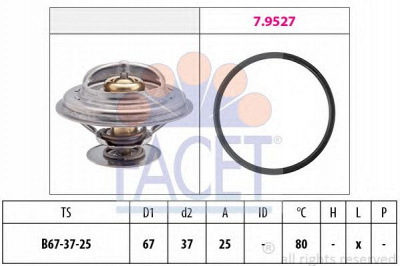 FACET 78623 -  Термостат, охлаждающая жидкость