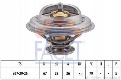 FACET 78638s -  Термостат, охлаждающая жидкость