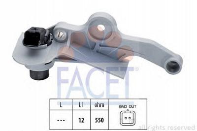 FACET 90299 -  Датчик импульсов Датчик импульсов, маховик| Датчик частоты вращения, управление двигателем| Датчик, положение распределительного вала| Датчик частоты вращения, автоматическая коробка передач