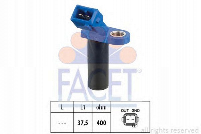 FACET 90304 -  Датчик импульсов Датчик импульсов, маховик| Датчик частоты вращения, управление двигателем| Датчик, положение распределительного вала| Датчик частоты вращения, автоматическая коробка передач