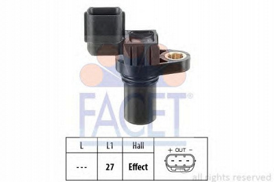 FACET 90335 -  Датчик импульсов Датчик импульсов, маховик| Датчик частоты вращения, управление двигателем| Датчик, положение распределительного вала| Датчик частоты вращения, автоматическая коробка передач