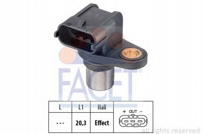 FACET 90346 -  Датчик импульсов Датчик импульсов, маховик| Датчик частоты вращения, управление двигателем| Датчик, положение распределительного вала| Датчик частоты вращения, автоматическая коробка передач