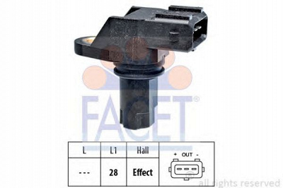 FACET 90349 -  Датчик импульсов Датчик импульсов, маховик| Датчик частоты вращения, управление двигателем| Датчик, положение распределительного вала| Датчик частоты вращения, автоматическая коробка передач