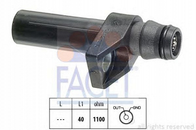 FACET 90482 -  Датчик импульсов Датчик импульсов, маховик| Датчик частоты вращения, управление двигателем| Датчик, положение распределительного вала| Датчик частоты вращения, автоматическая коробка передач