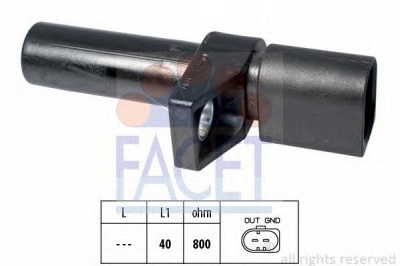 FACET 90578 -  Датчик импульсов Датчик импульсов, маховик| Датчик частоты вращения, управление двигателем| Датчик, положение распределительного вала| Датчик частоты вращения, автоматическая коробка передач