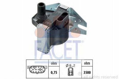 FACET 96008 -  Катушка зажигания