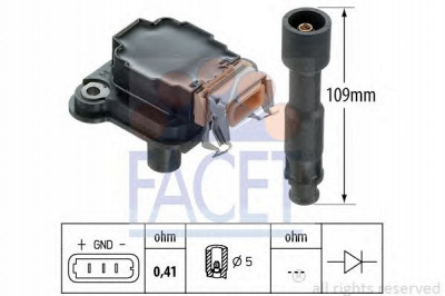 FACET 96254 -  Катушка зажигания