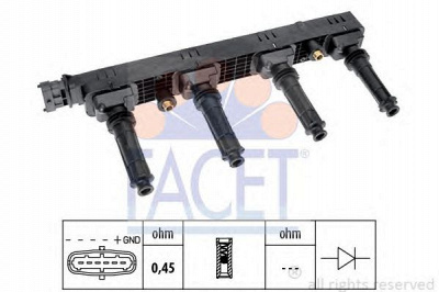 FACET 96407 -  Катушка зажигания