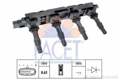 FACET 96408 -  Катушка зажигания