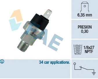 FAE 13480 -  Датчик давления масла