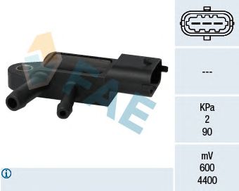 FAE 16110 -  Датчик, давление выхлопных газов