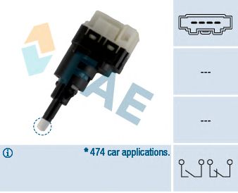 FAE 24761 -  Выключатель фонаря сигнала торможения