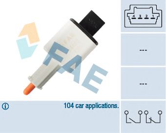 FAE 24888 -  Выключатель фонаря сигнала торможения