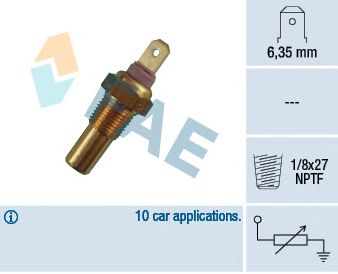 FAE 31270 - Датчик, температура охлаждающей жидкости
