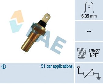 FAE 31390 -  Датчик, температура охлаждающей жидкости