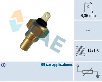 FAE 31460 -  Датчик, температура охлаждающей жидкости