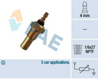 FAE 32460 -  Датчик, температура охлаждающей жидкости