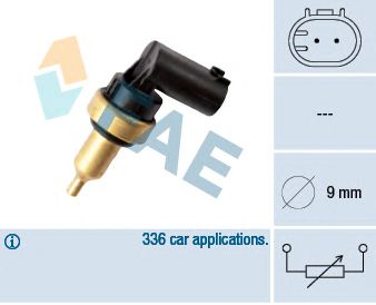 FAE 32706 -  Датчик, температура головки цилиндров
