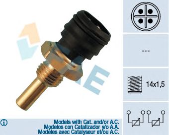 FAE 33290 -  Датчик, температура охлаждающей жидкости