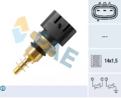 FAE 33476 -  Датчик, температура охлаждающей жидкости