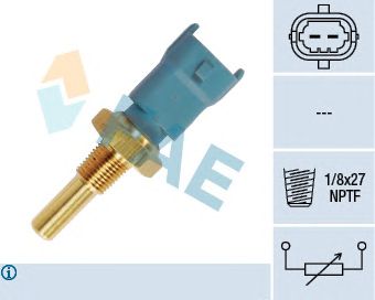 FAE 33690 -  Датчик, температура охлаждающей жидкости