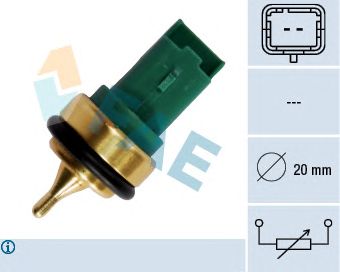 FAE 33707 -  Датчик, температура охлаждающей жидкости