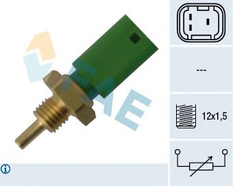 FAE 33727 -  Датчик, температура охлаждающей жидкости