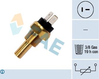 FAE 33800 -  Датчик, температура охлаждающей жидкости